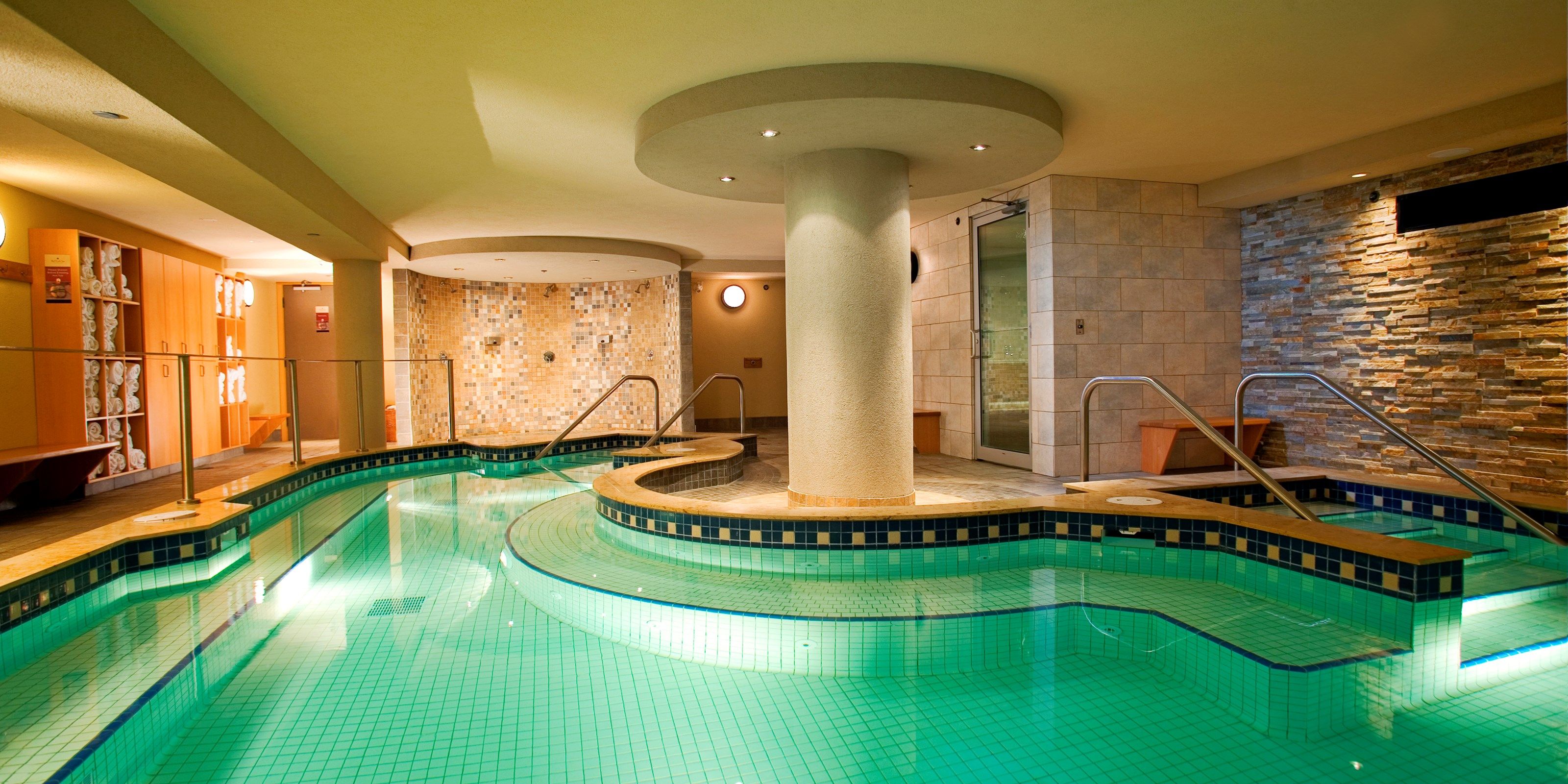 image The lodge has a hot pool and sauna for guests to enjoy.