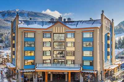Located right at the bottom of Whistler and Blackcomb mountains