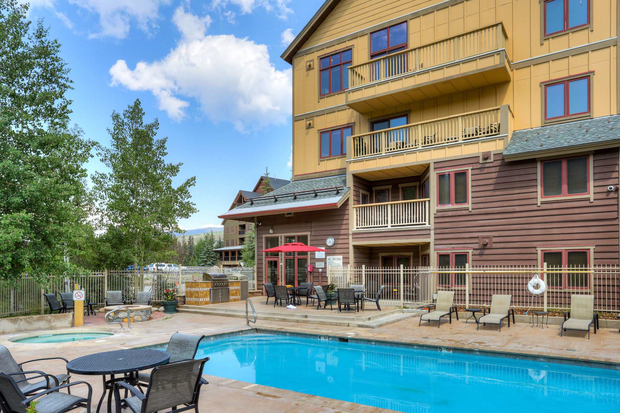 image Spend time with family and friends in the outdoor pool.