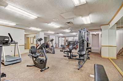 Keep your gym routine on track with the on-site fitness facility