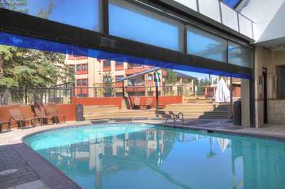 There are a ton of resort amenities including this well kept pool!