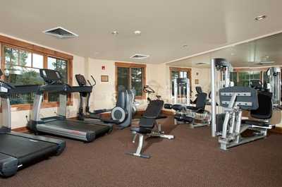 Keep your gym routine on track with the on-site fitness facility.