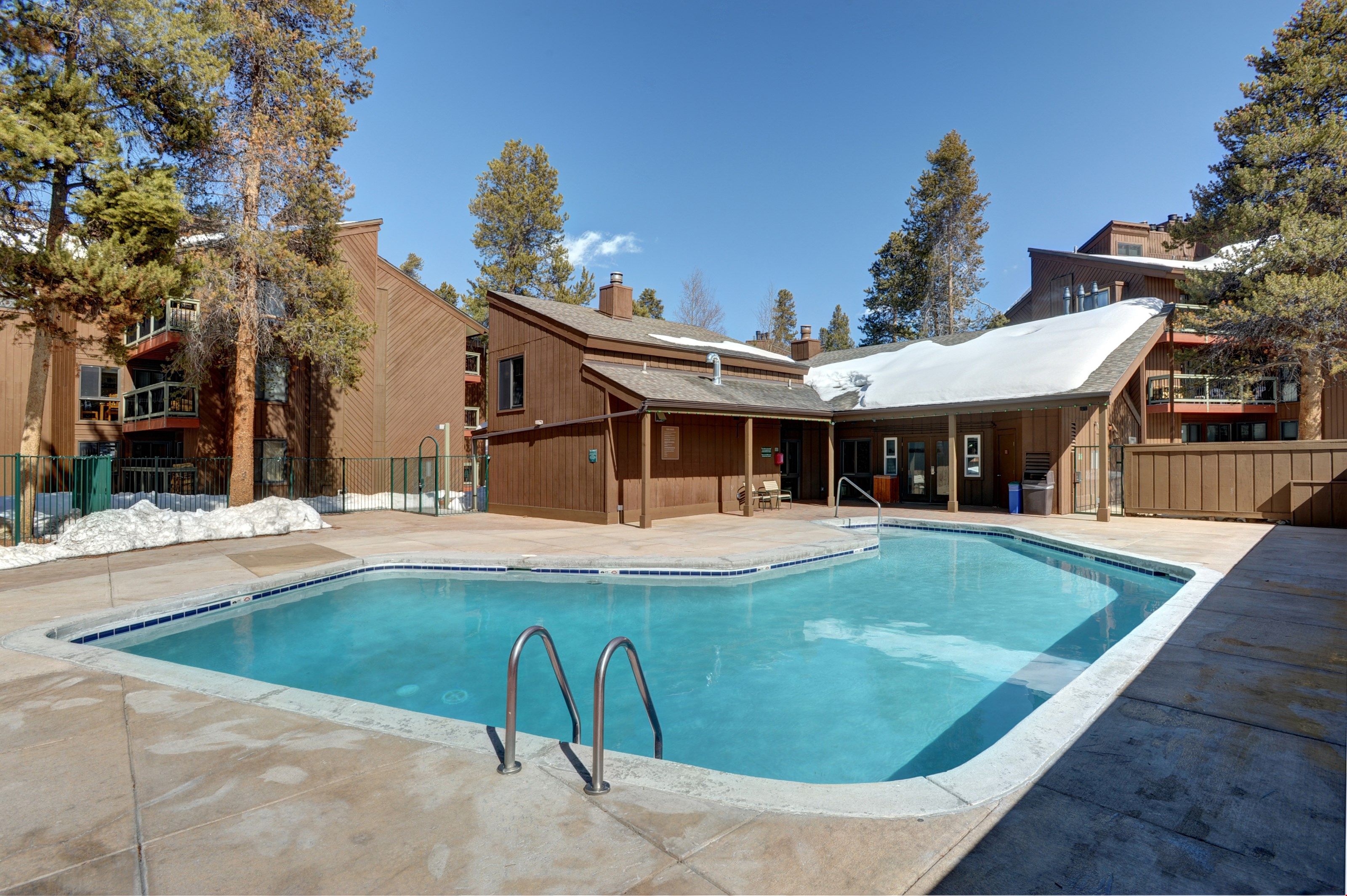 image Enjoy spending time with friends and family outside in the heated outdoor pool.