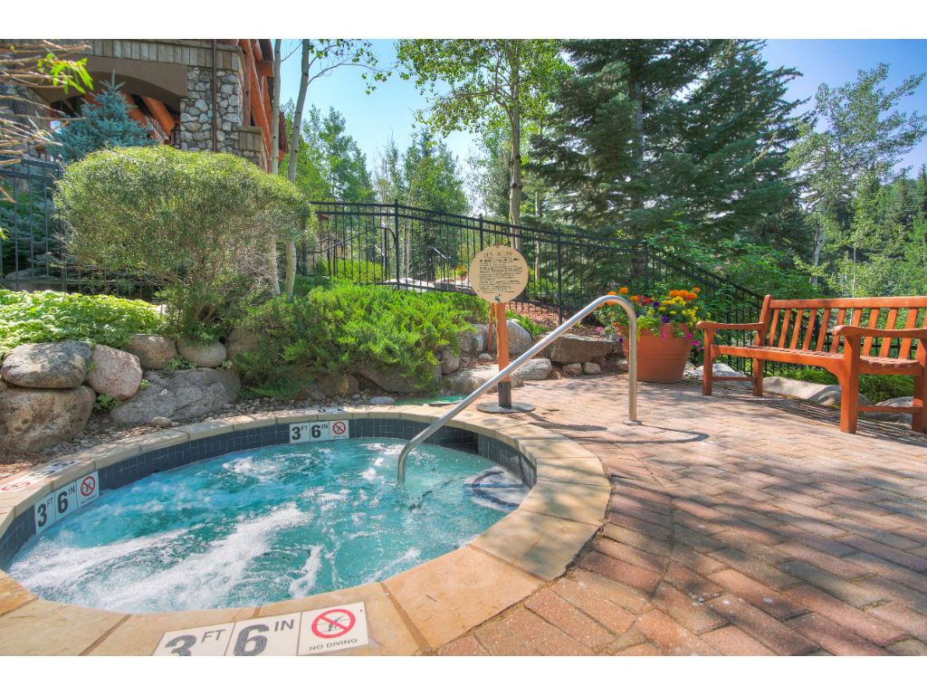 image Soak your muscles in the resort's hot tub.