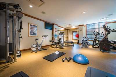 Keep up your gym routine at the fitness centre.