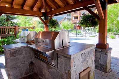 Entertain friends and family with the outdoor BBQ.