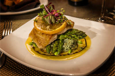 A close-up of our chef's special, offering a symphony of tastes on a single plate.
