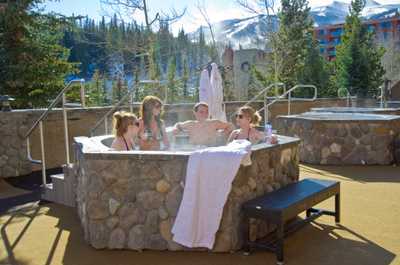 Relax and enjoy the shared hot tub!