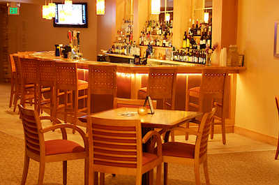 Enjoy a drink at the bar.