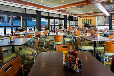 Curb your appetite by eating at the on-site restaurant.