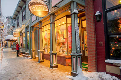 Snow-kissed streets and festive decorations invite you to a joyful winter stroll