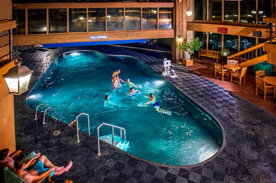 Spend time with family and friends in the indoor pool.