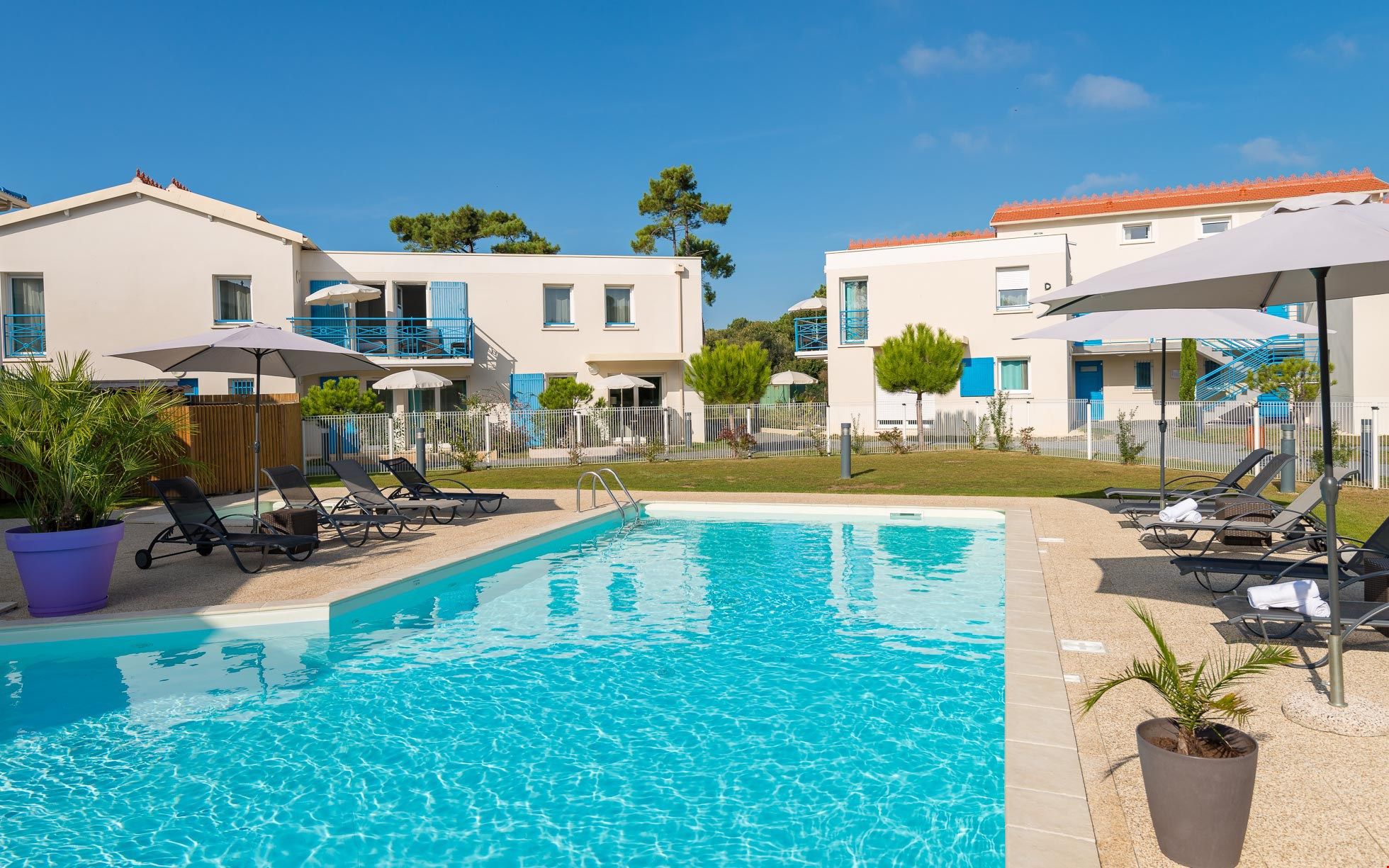 image Enjoy the French summer and lounge poolside.
