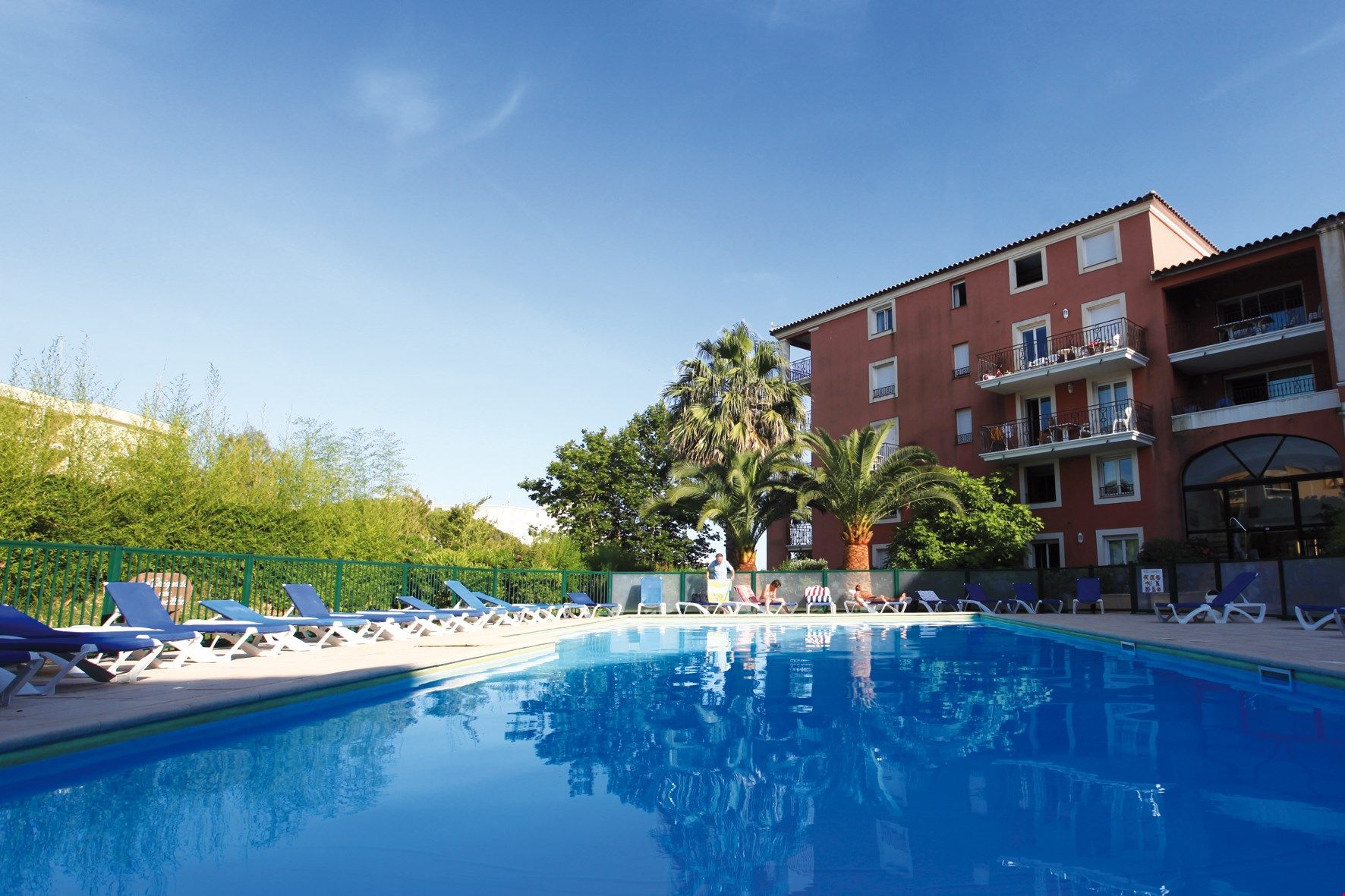 image Take a dip in the outdoor pool.