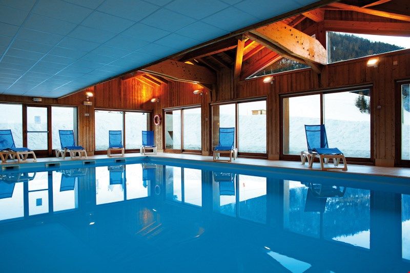 image Dive into the lovely indoor pool after a great day outside.