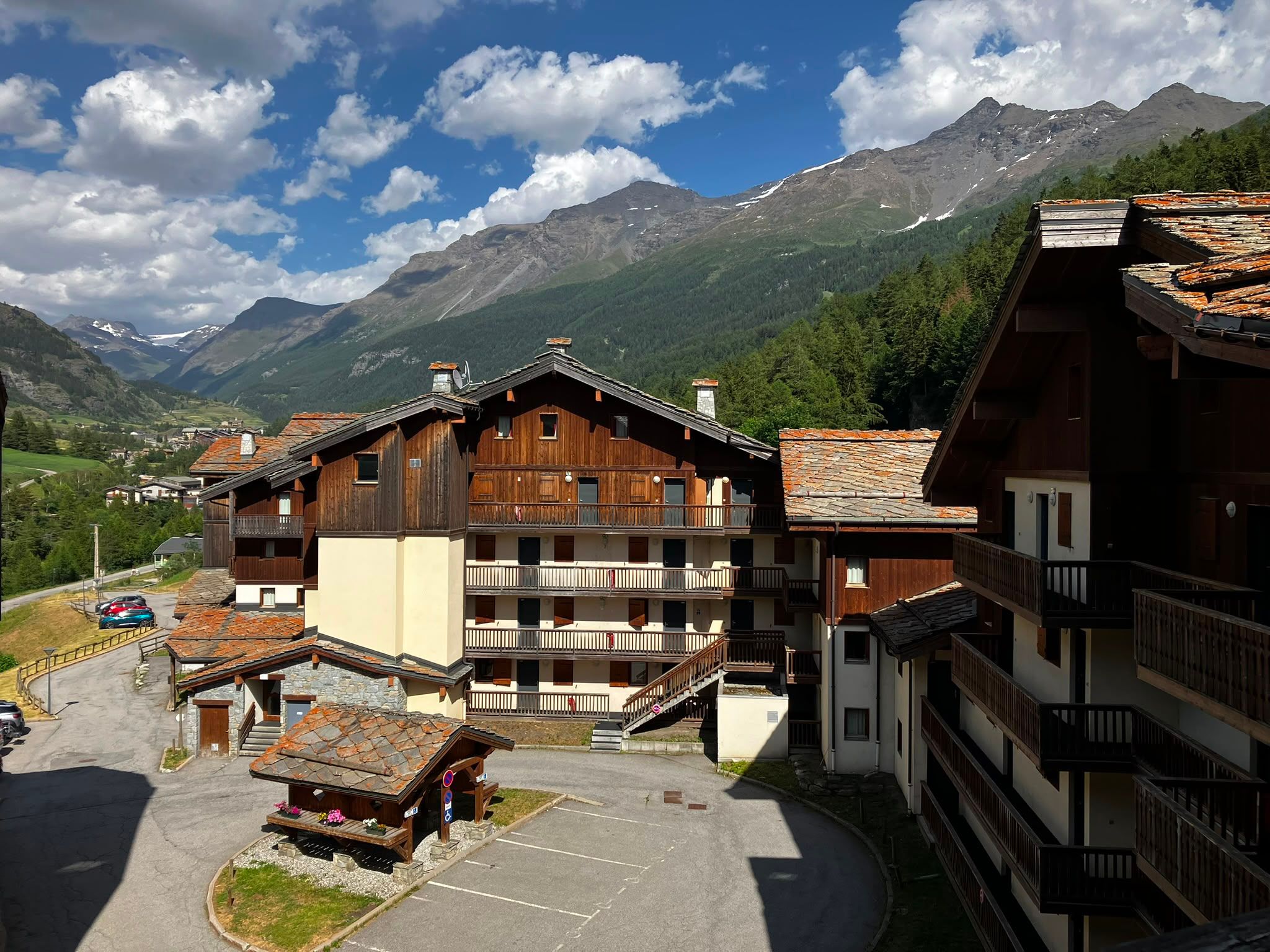 image Step out to a mountain landscape lined with stone-and-wood chalets rising against the Val-Cenis peaks