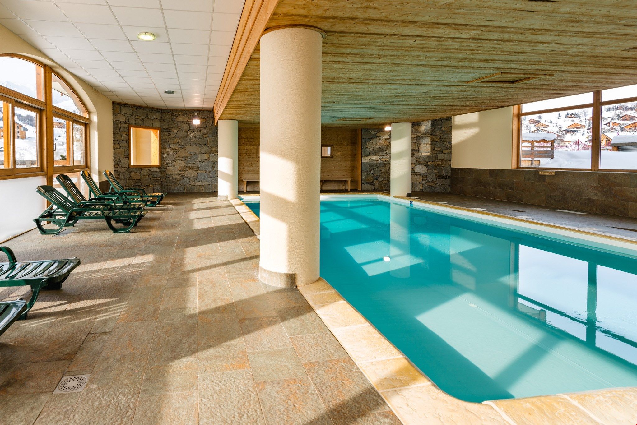 image Take a dip in the on-site indoor pool.