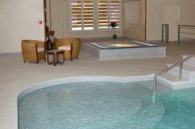 Dive into the lovely indoor pool.