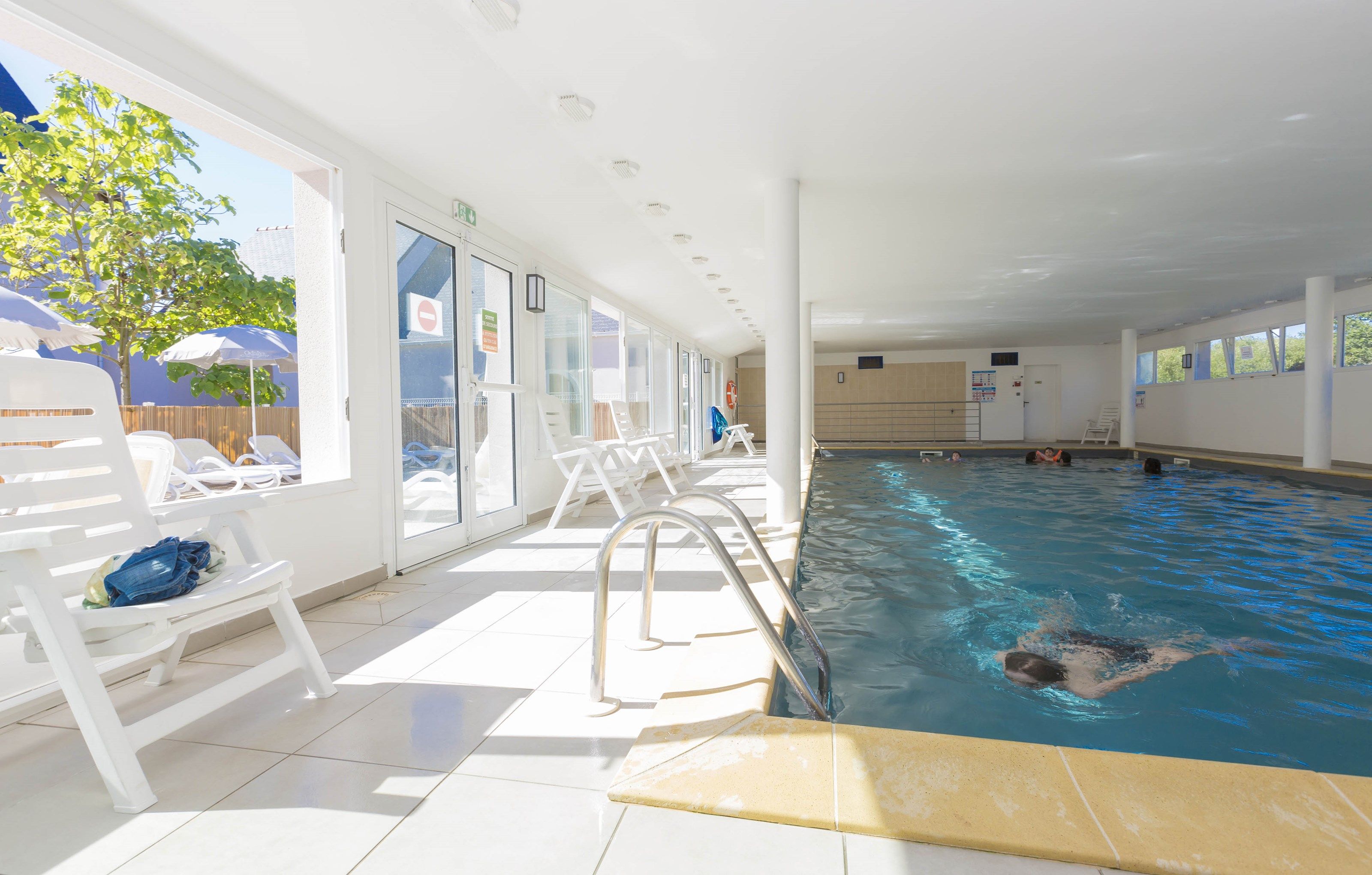 image Take a dip in the indoor pool.