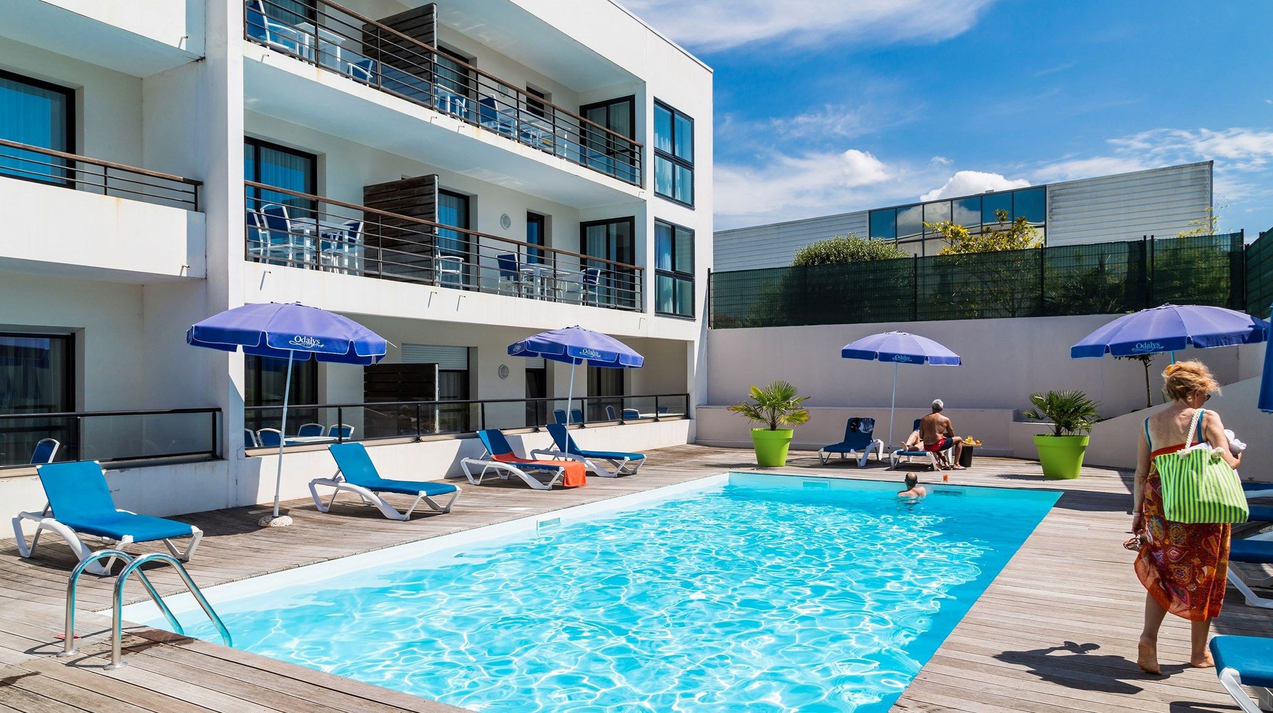 image Spend time with family and friends in the outdoor pool during the summer.