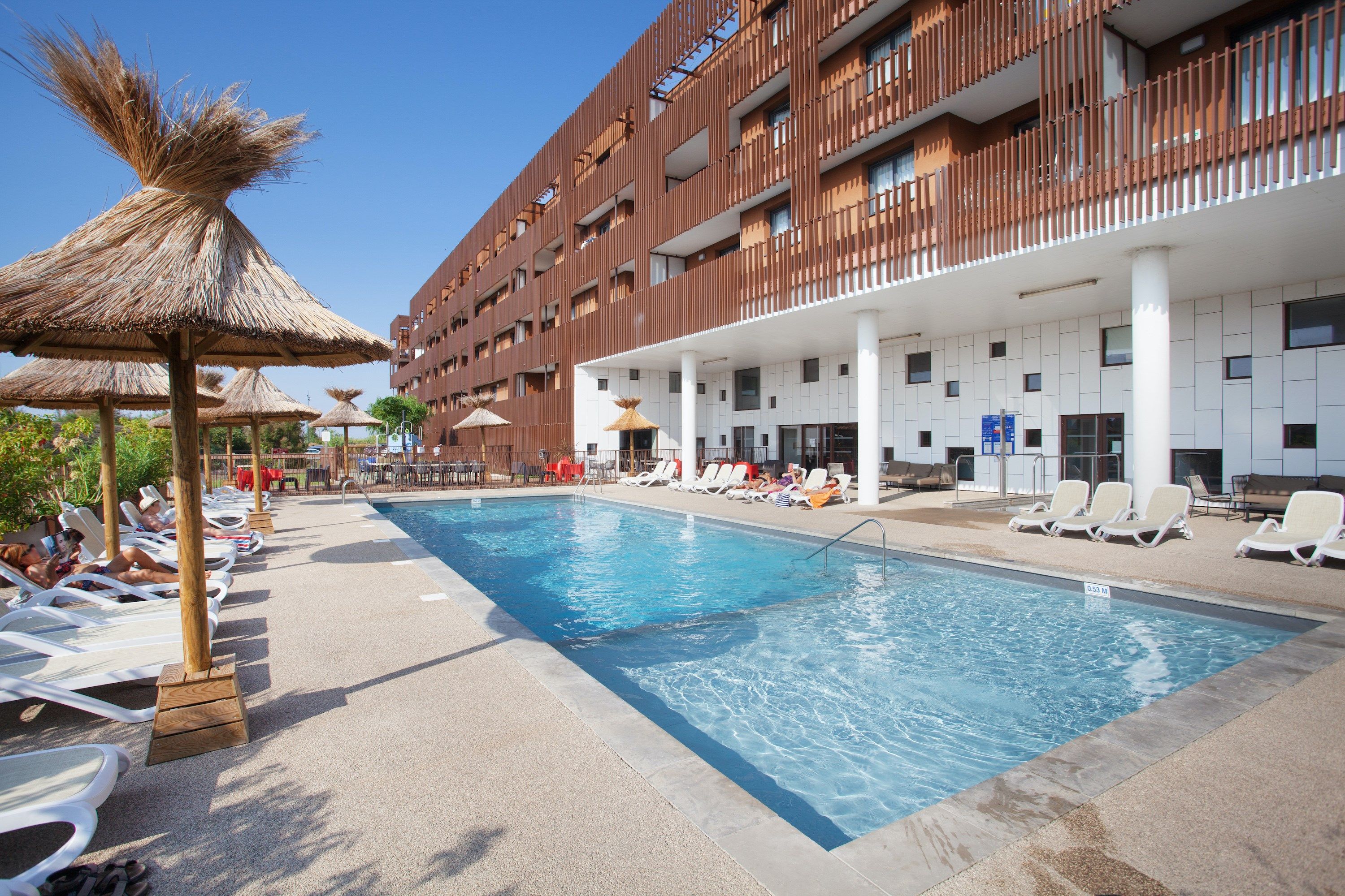 image Go for a dip in the lovely outdoor pool.
