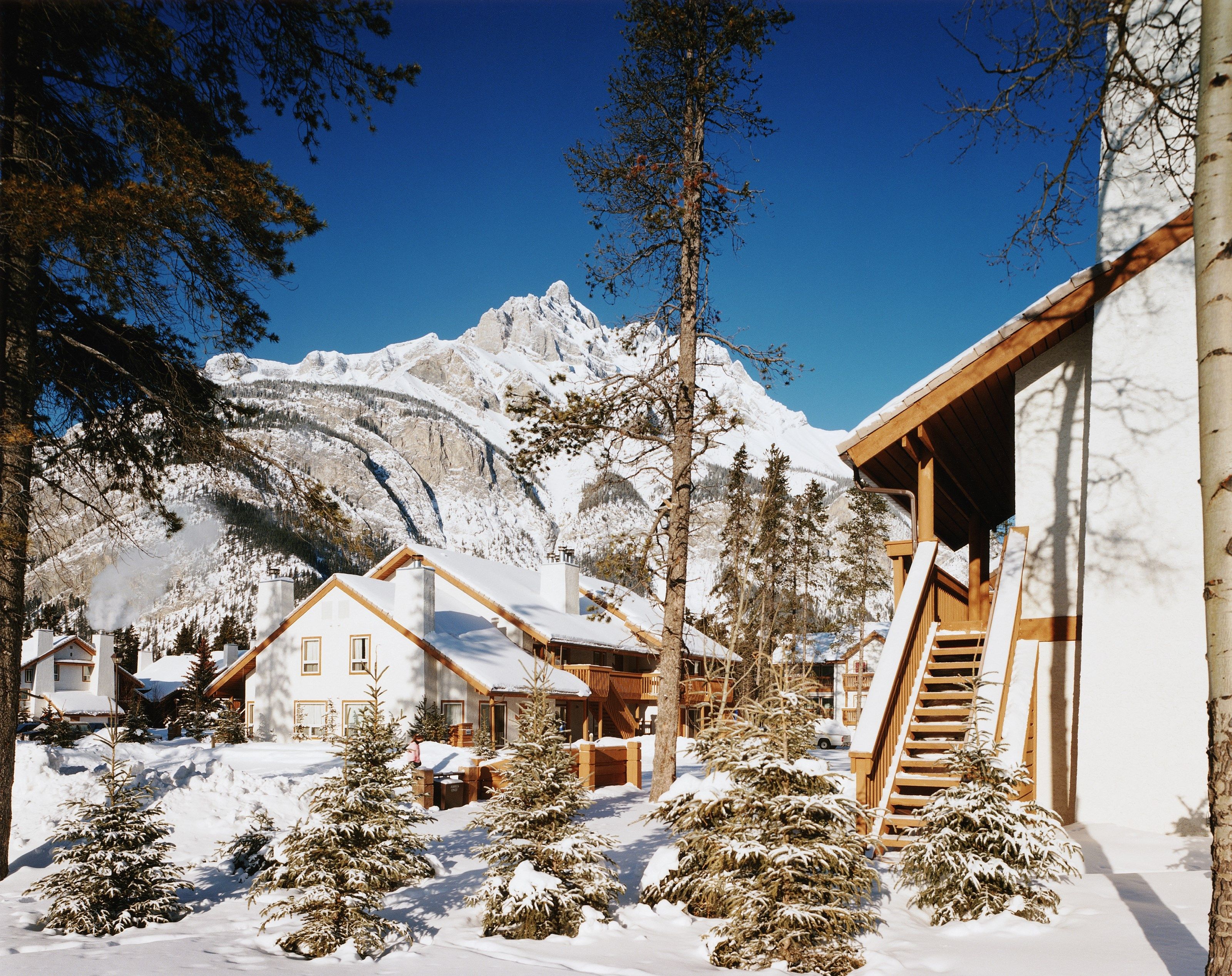 image Experience Banff in the wintertime with incredible proximity to the mountains and slopes.