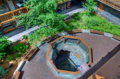 Relax in the hot pools.