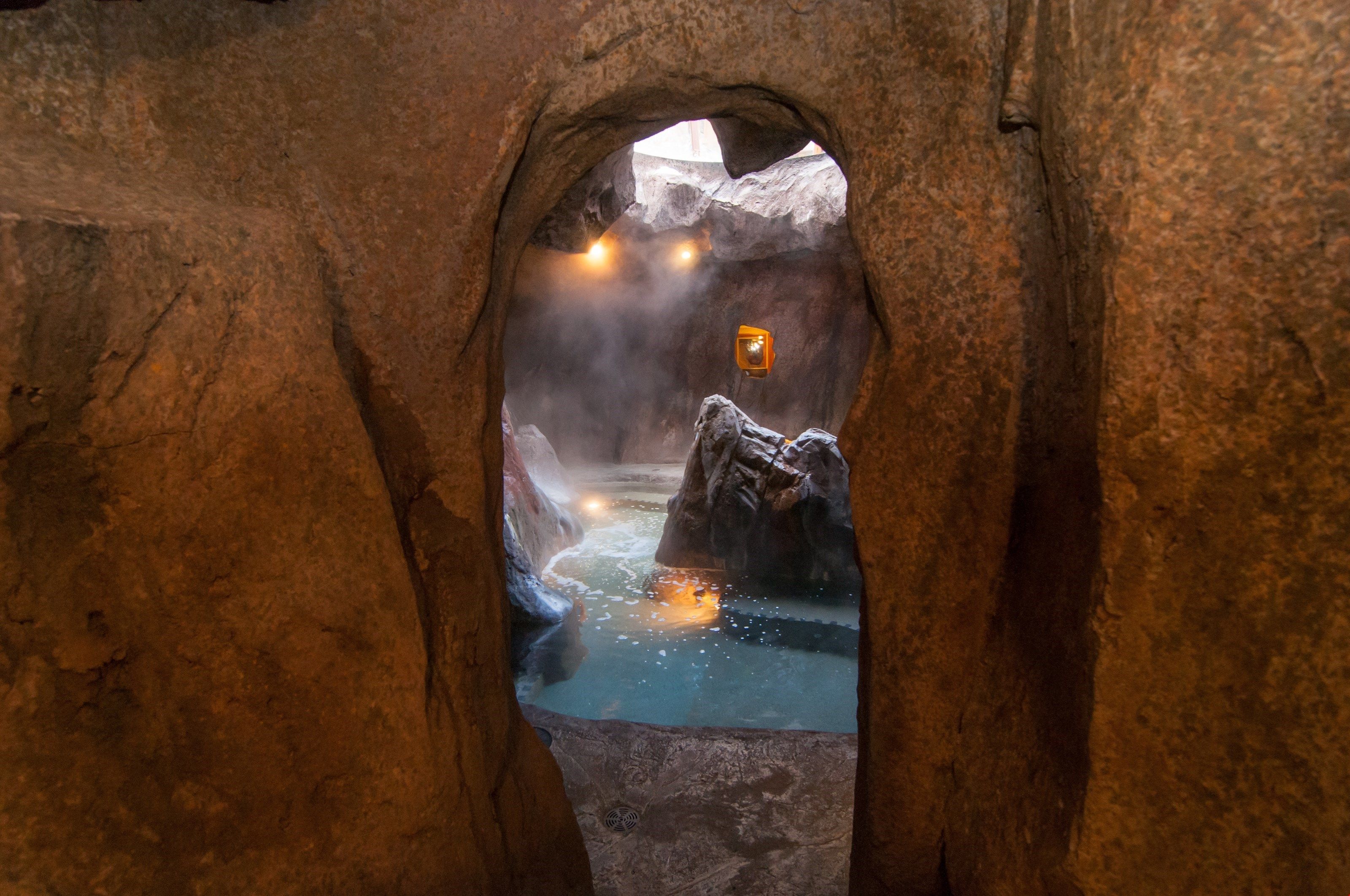 image Relax in the hot pools.