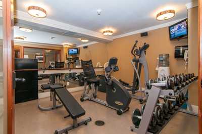 A well-equipped fitness room allows you to stick with your exercise regime