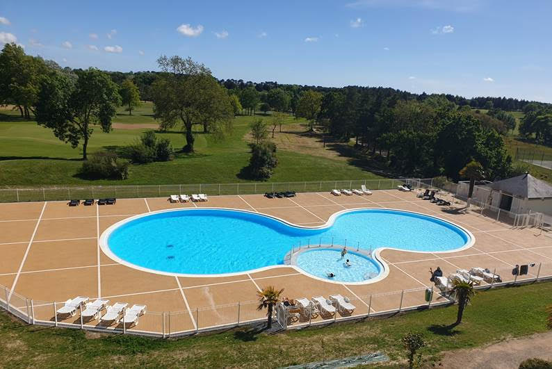 image Go for a swim in the lovely seasonal outdoor pool.