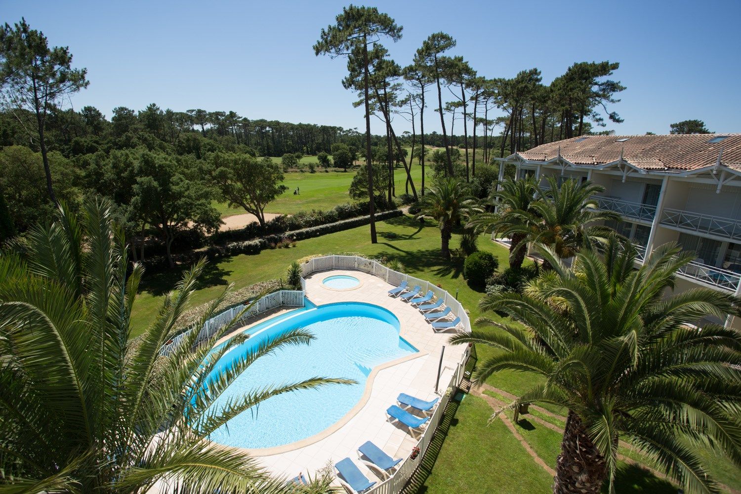 image Cool off in the seasonal outdoor swimming pool.
