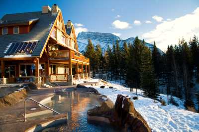 Enjoy beautiful mountain views from the reception building!