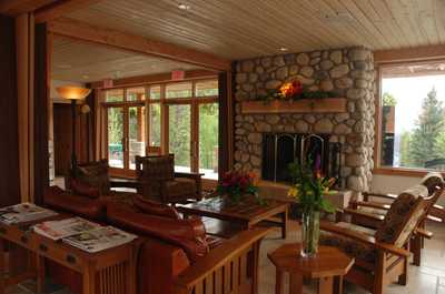 Gather around the magnificent stone fireplace in the reception area and immediately feel welcomed