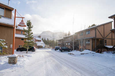 Experience the charm of a winter wonderland at Hidden Ridge Resort in Banff.