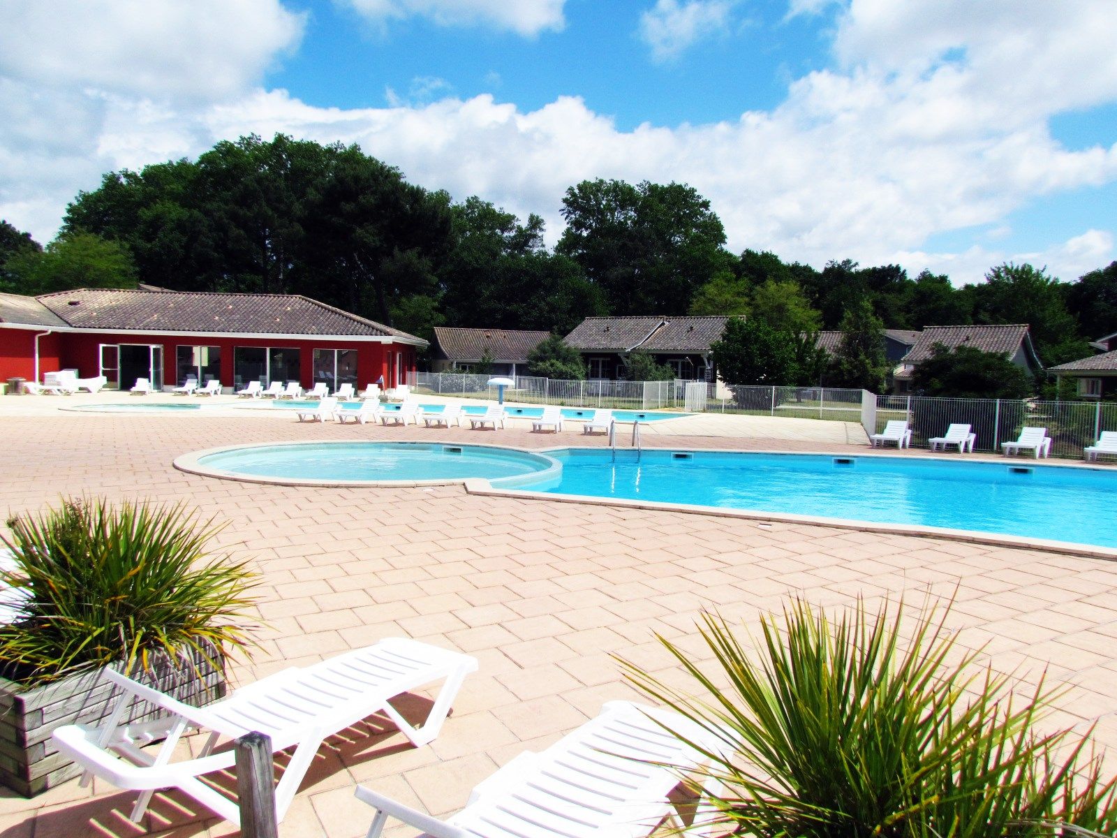 image Dive into the gorgeous outdoor pool after a hot summer's day.