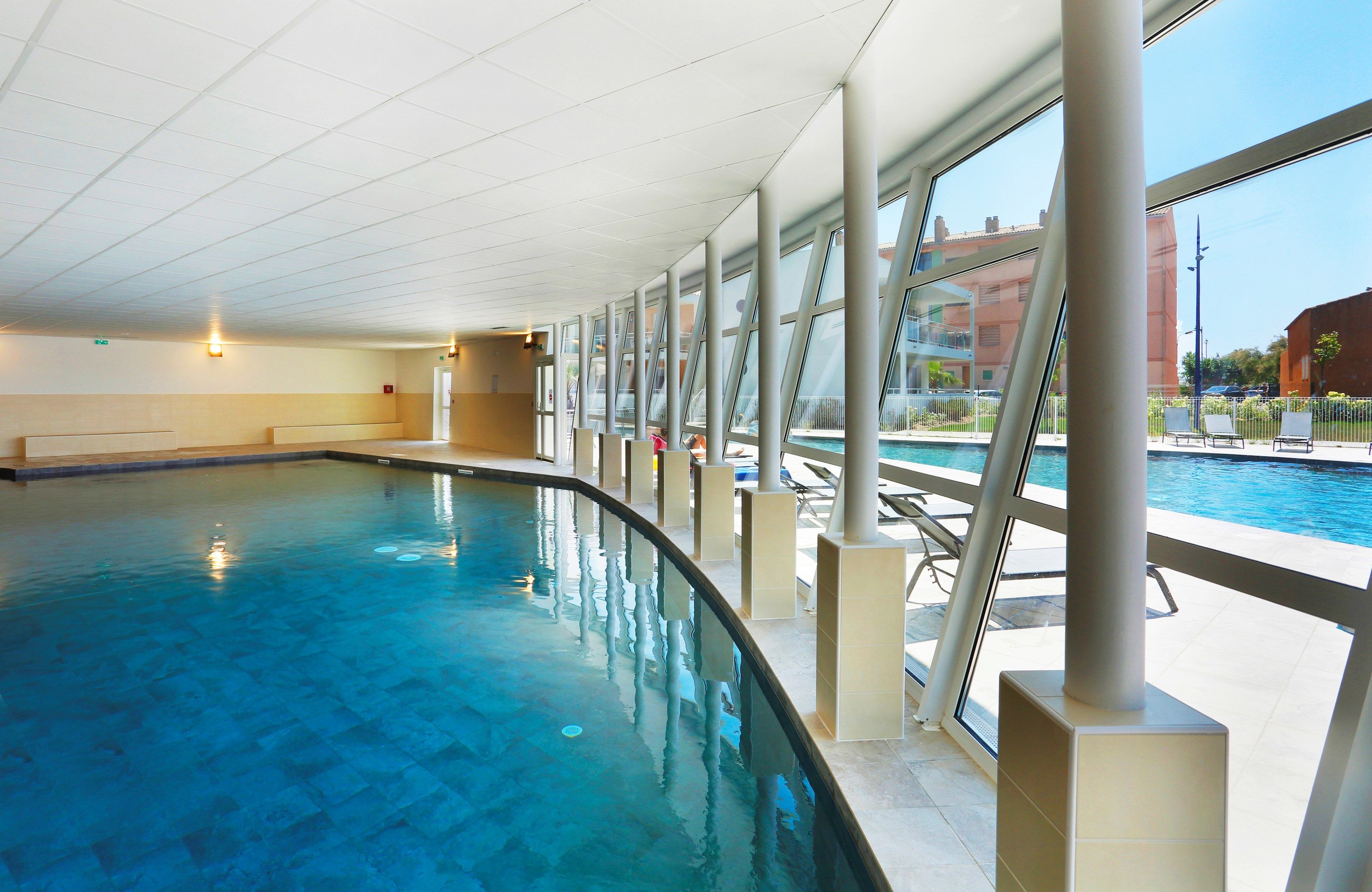 image Dive into the lovely indoor pool, open year-round!
