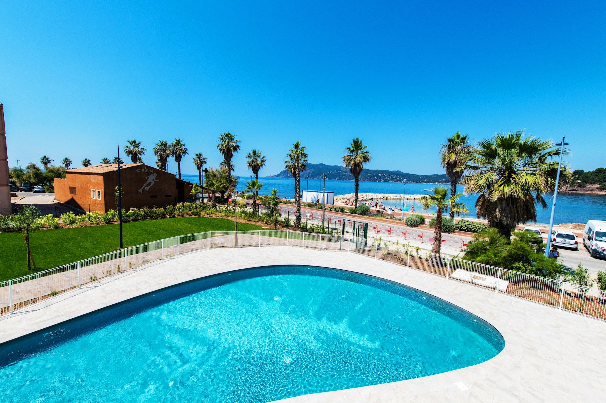 image Take a swim in this lovely seasonal pool overlooking the Med!