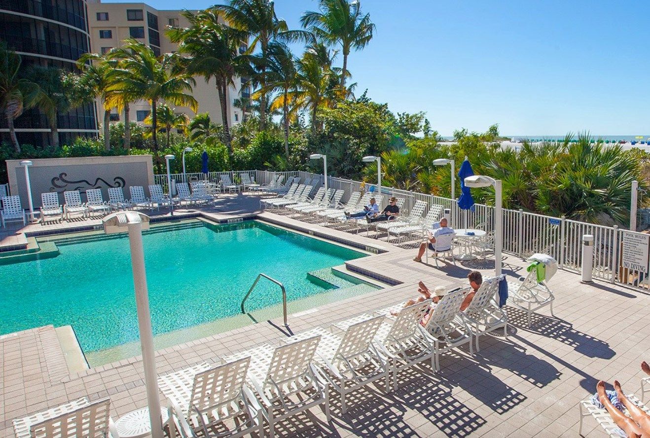 image Dive into the heated outdoor pool after a great day.