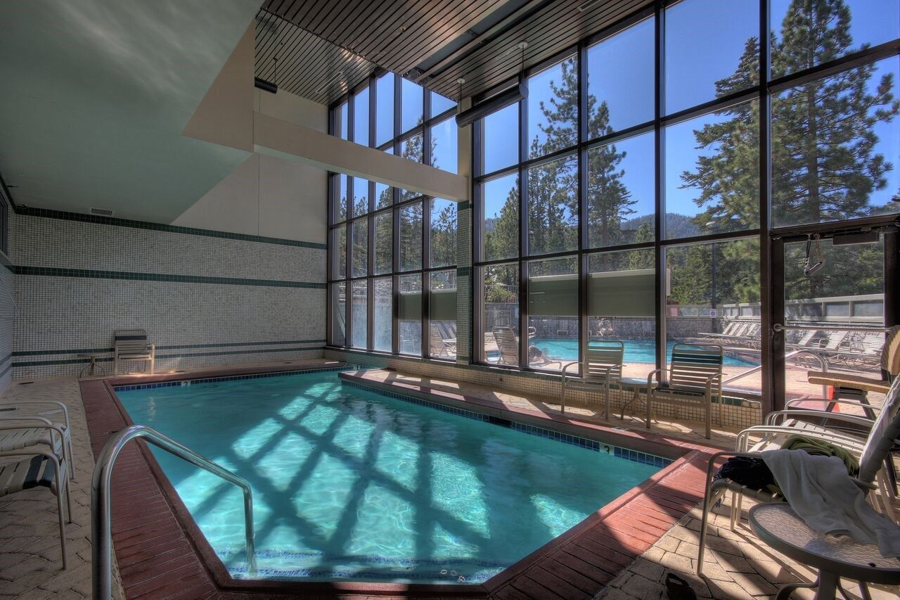 image Enjoy the indoor pool after a day outside.