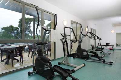 Keep up your fitness routine at the gym.
