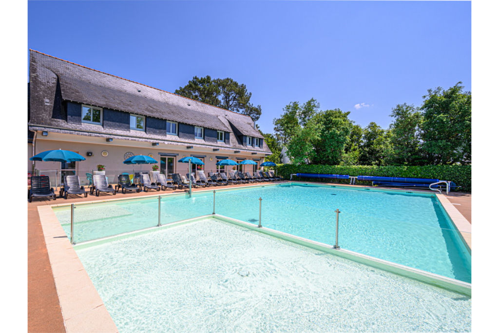 image Swim into the outdoor pool.