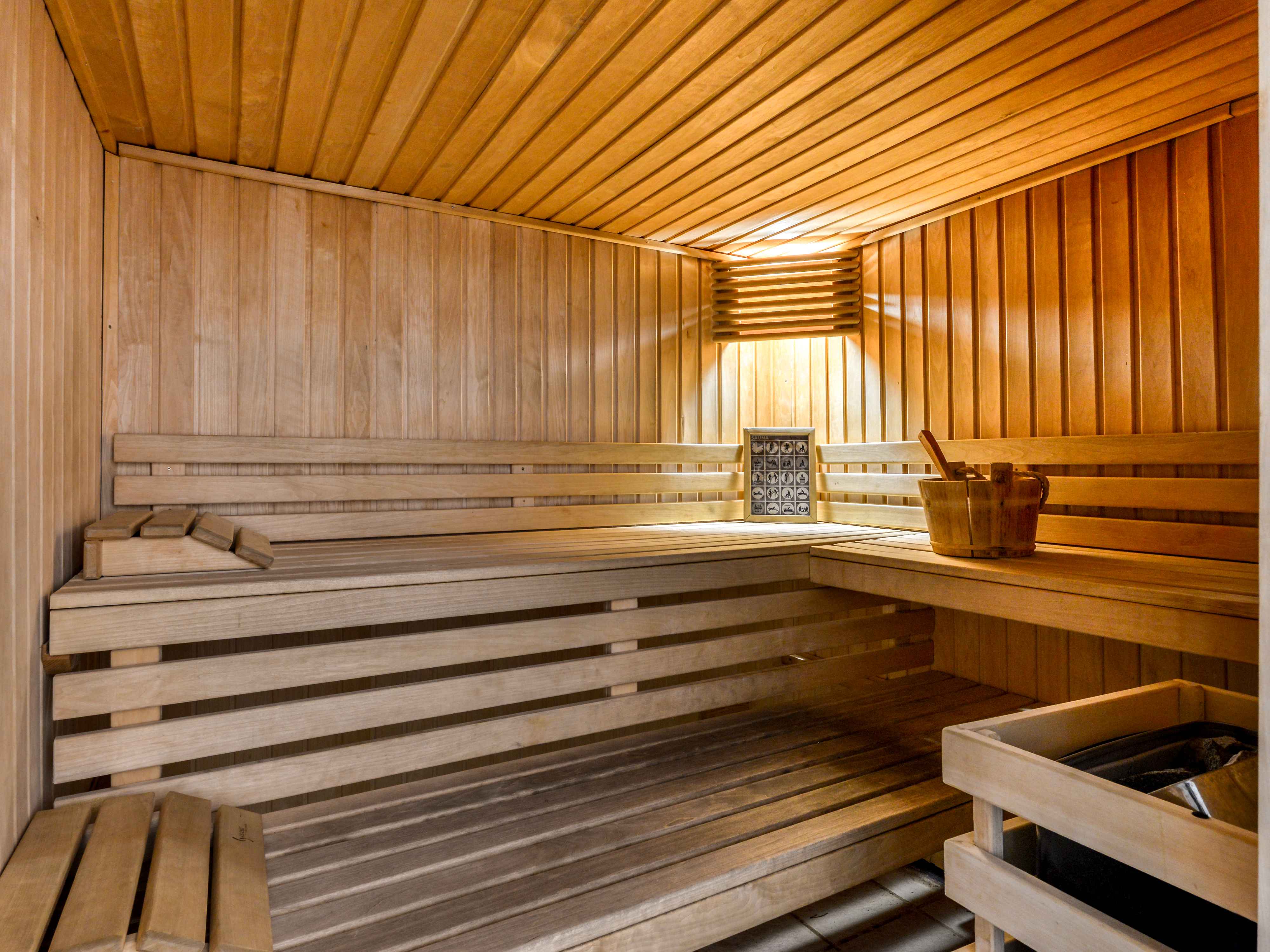 image Unwind in our tranquil sauna escape.