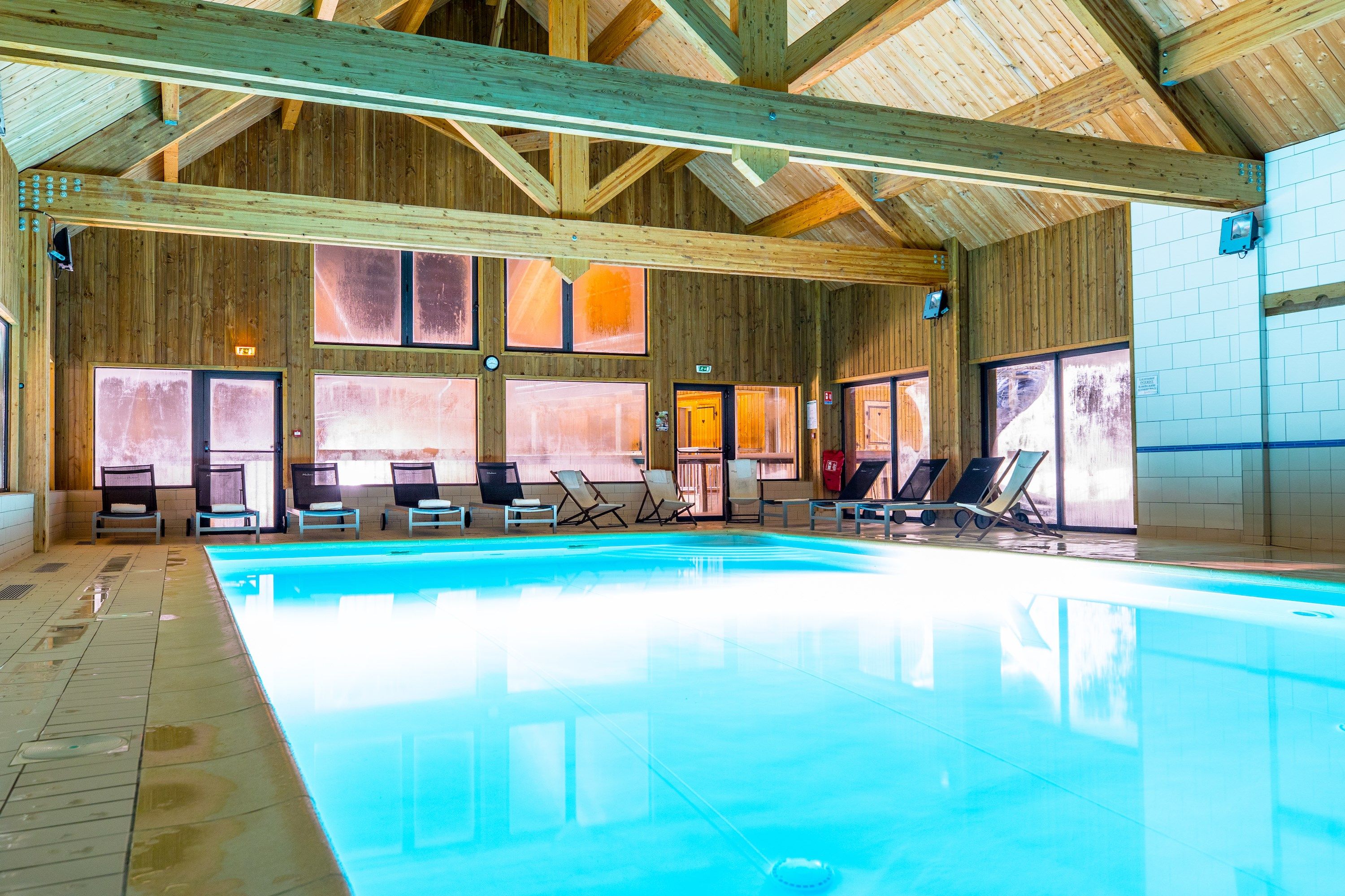 image Spend time with family and friends in the indoor pool.