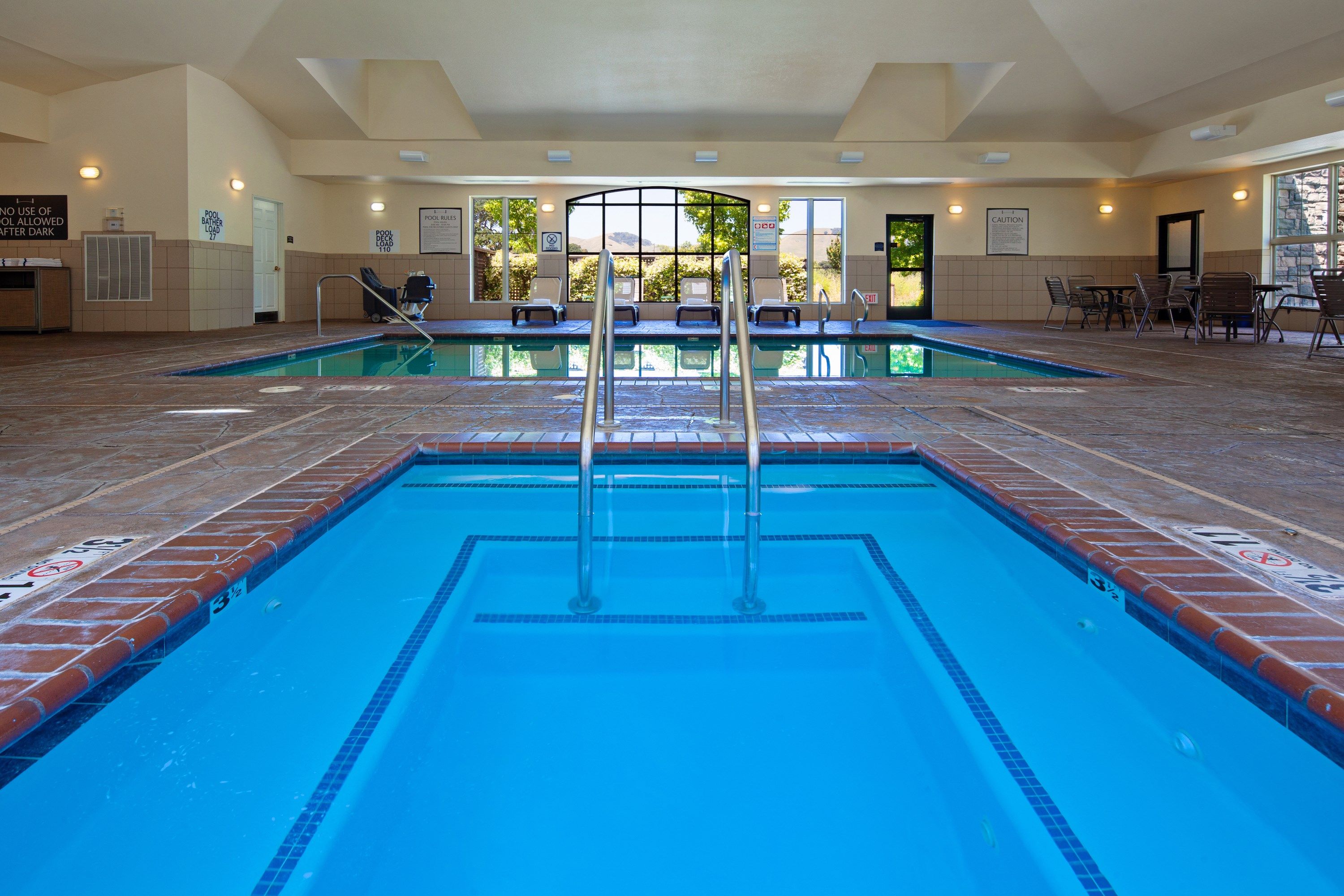 image Fancy a swim? Take a dip in the indoor pool.