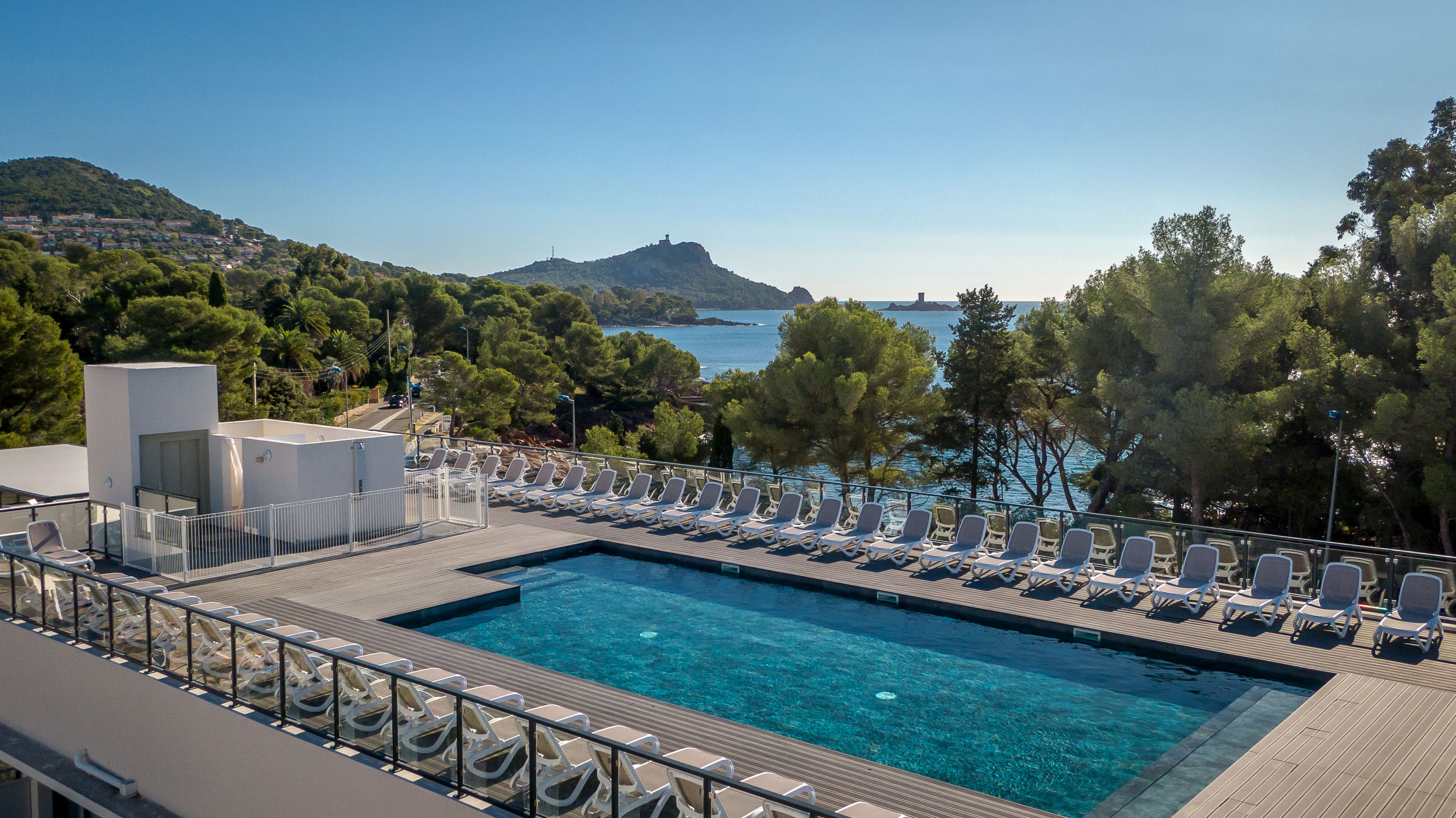 image Jump in the beautiful and refreshing outdoor pool.