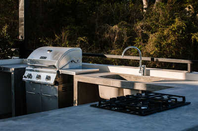 Prepare meals in the shared rooftop kitchen!