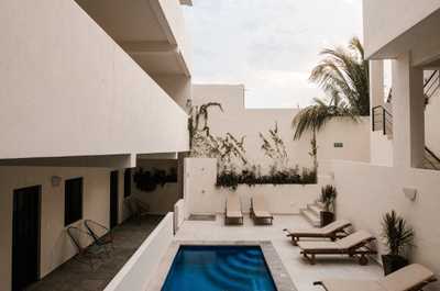 At the end of a great day, dive into the stunning pool.