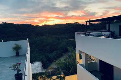 Enjoy gorgeous sunsets from this property in Sayulita.