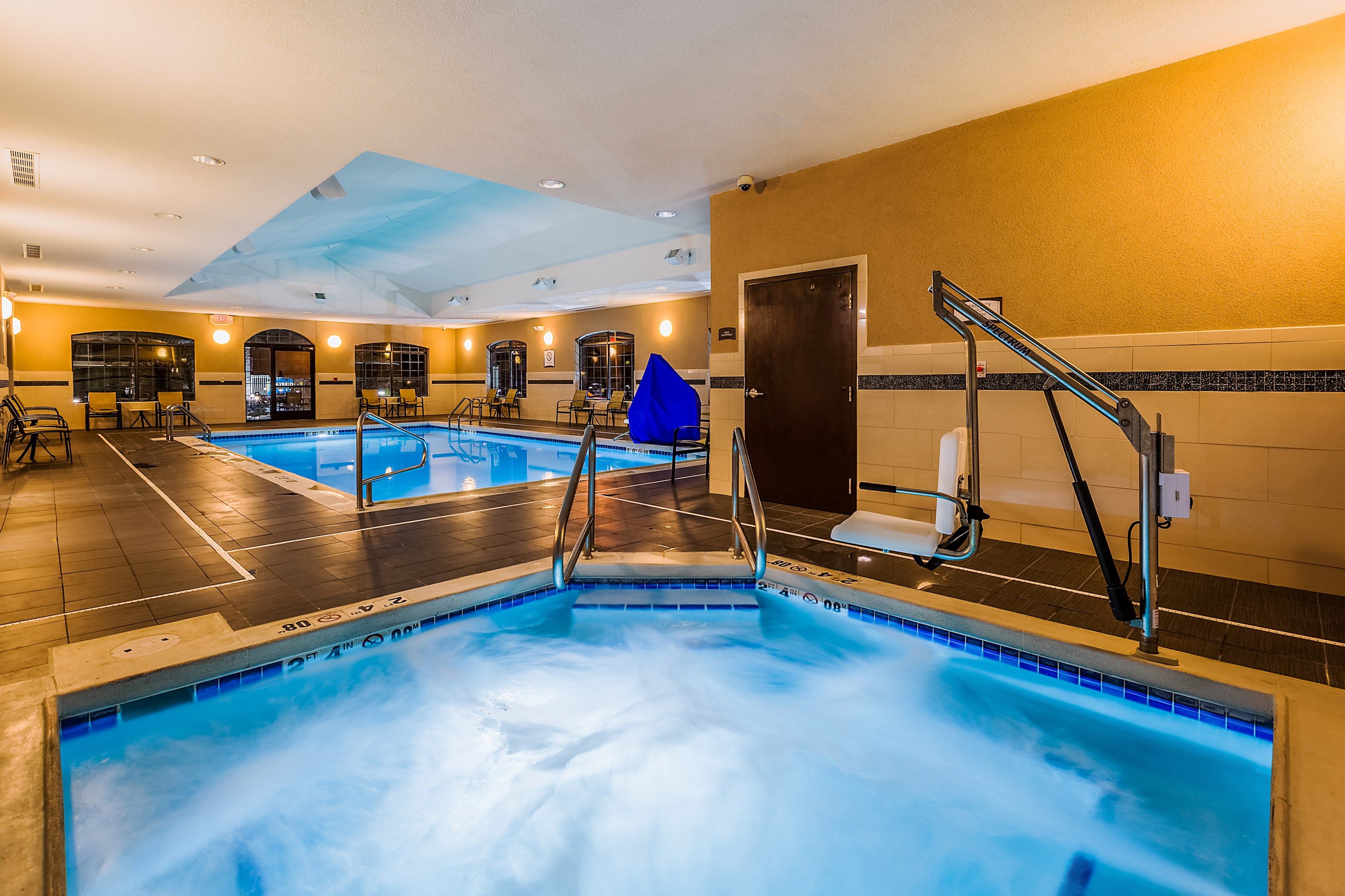 image Spend time with family and friends in the indoor pool.