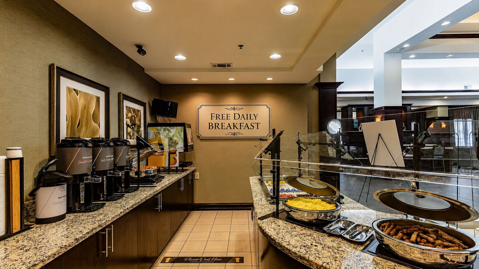 image Pour a fresh coffee and help yourself to breakfast — it's all included in your stay